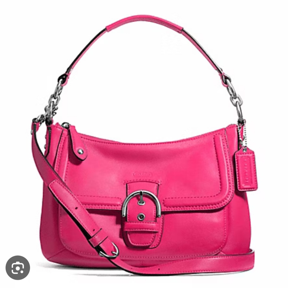 Coach Pomegrante/Silver HOBO Bag